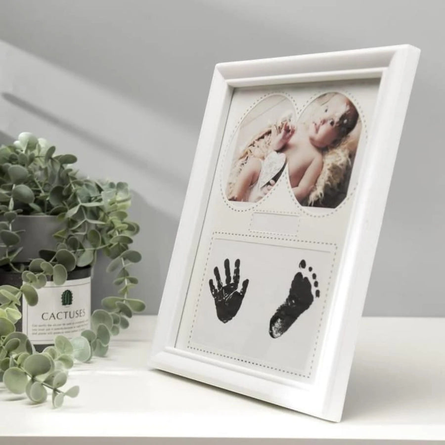 Baby Handprint Footprint Photo Frame Memory Keepsake Picture Frame Newborn Baby Photo Memories Display Frame