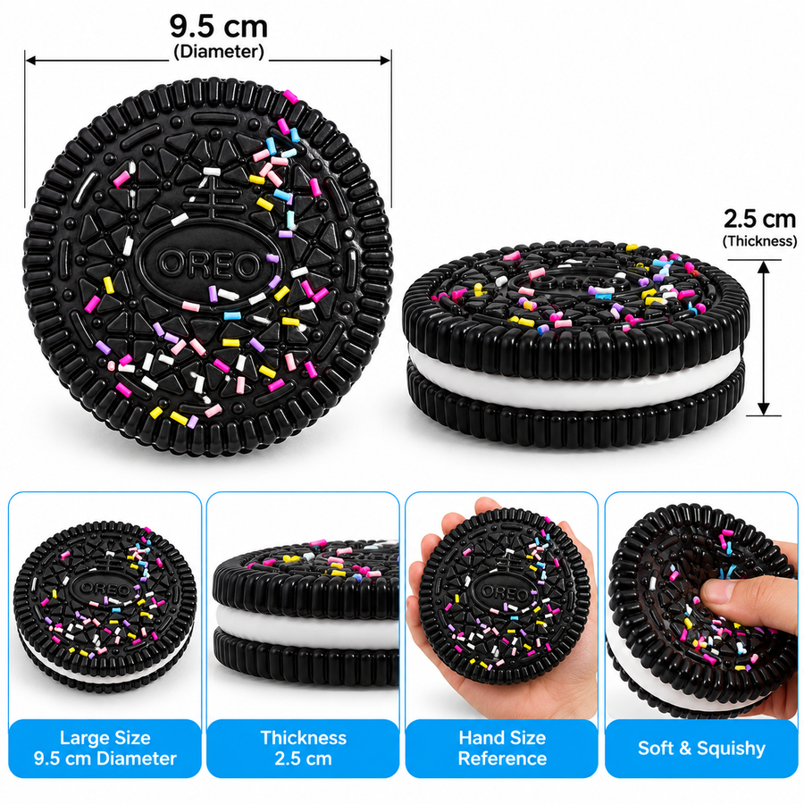 Big Oreo Shaped Squishy Toy