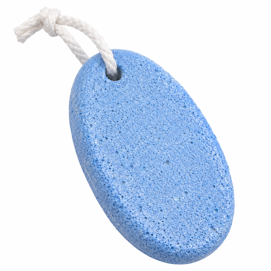 Oval Pumice Stone Foot Scrubber with Hanging Rope