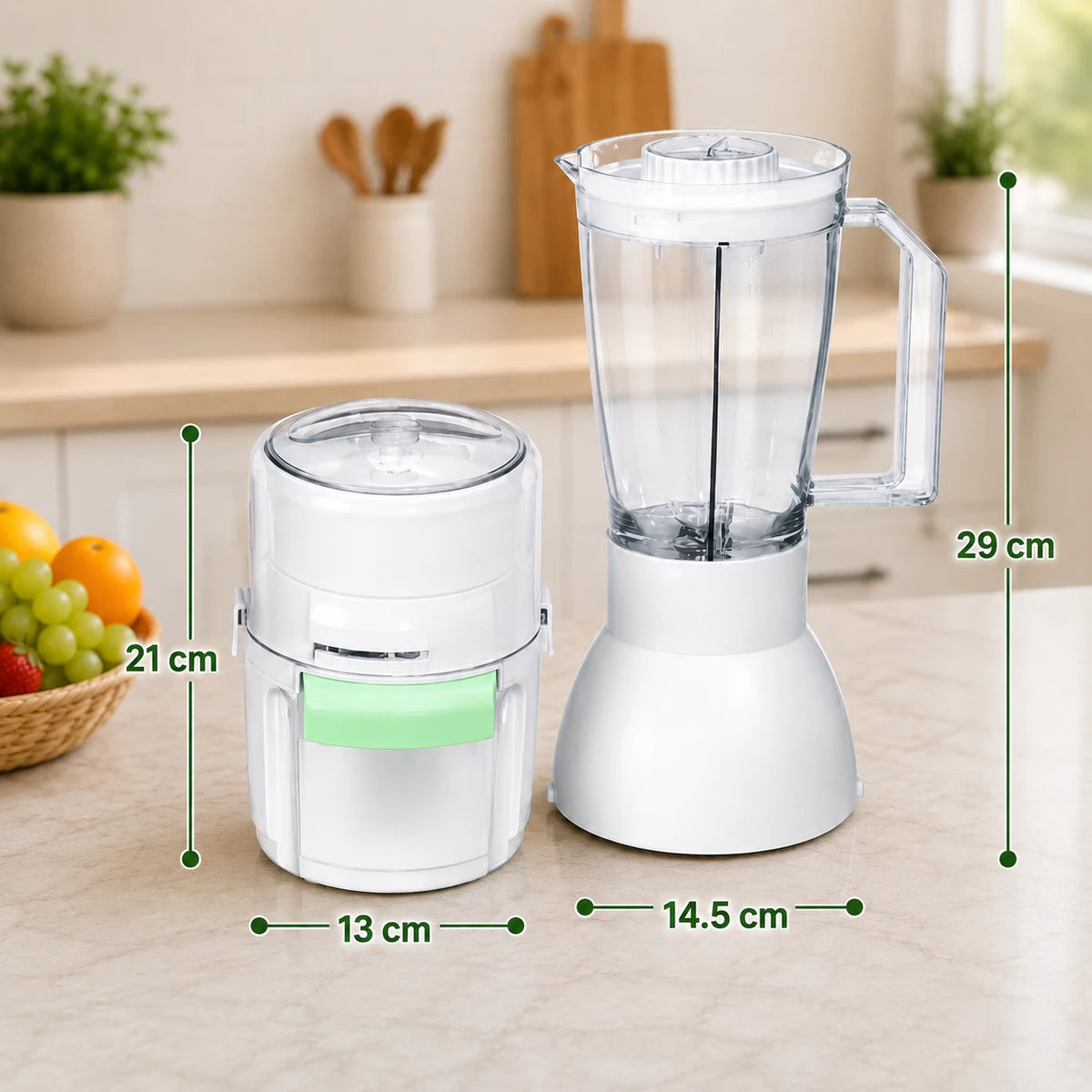 Blender And Chopper 2 In 1 Kitchen Partner Food Processor Smoothie Juice Mixer Grinder