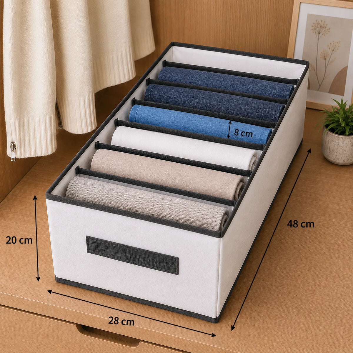 Drawer Storage Organizer Box for Clothes Socks Underwear Closet Organizer