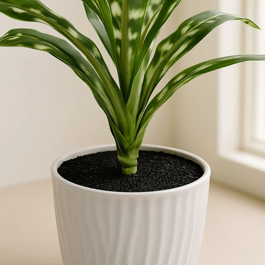Artificial Plant in Ribbed Pot– 52 cm