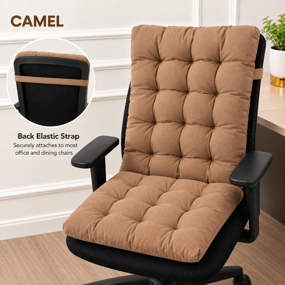 Floor Chair Cushion Tufted Seat Pad Back Support Floor Seating Cushion Tatami Meditation Chair Cushion 96 × 40 cm
