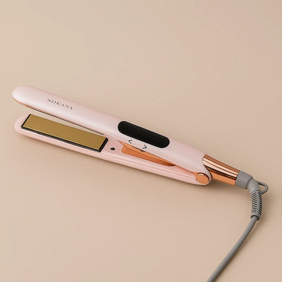Sokany HS-976 50W Ceramic Hair Straightener with LCD Display PTC Fast Heating and 360° Rotating Cord