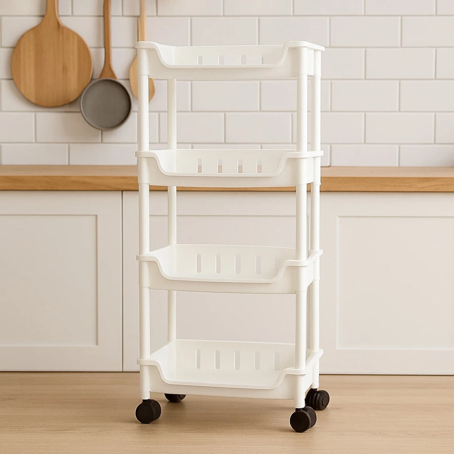4 Tier Plastic Storage Rack