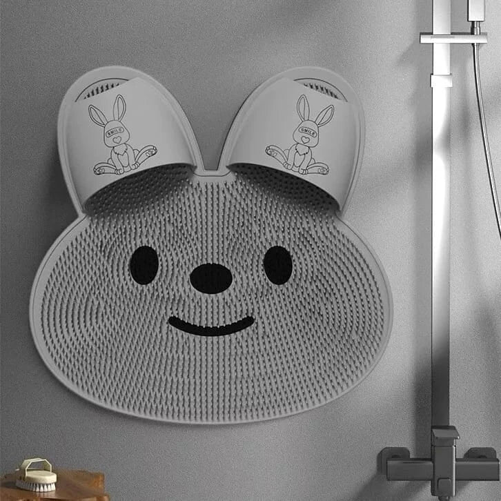 Rabbit Silicone Foot Scrubber Mat
