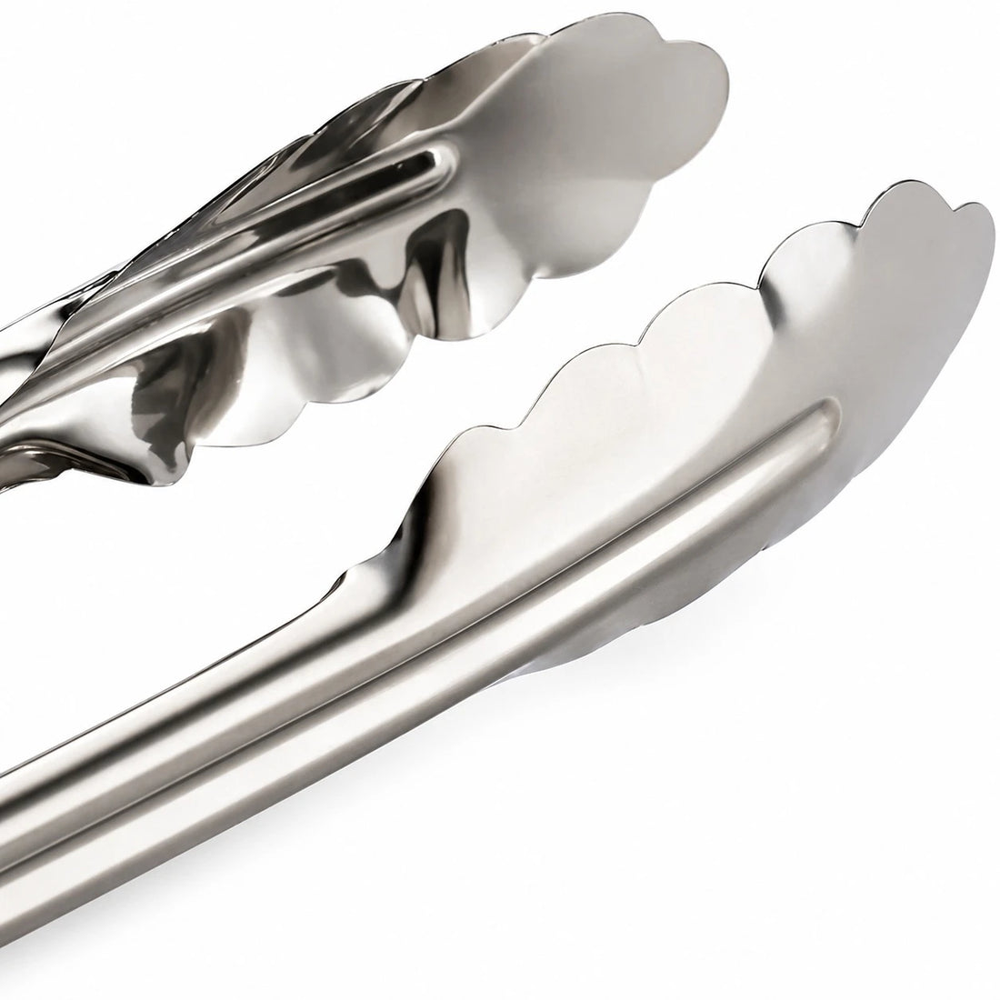 Large Stainless Steel Kitchen Tongs with Clip 33 cm BBQ Grill Tongs Cooking Serving Tongs Heavy Duty Food Tong