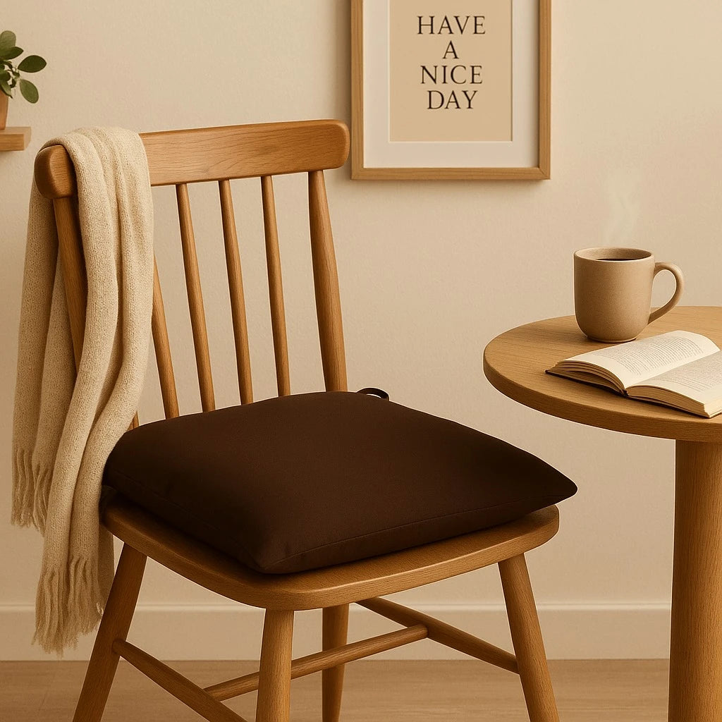 Soft Square Chair Cushion 40x40 cm Soft Fabric Padded Seat Cushion for Dining Kitchen and Home Chairs - Image 5