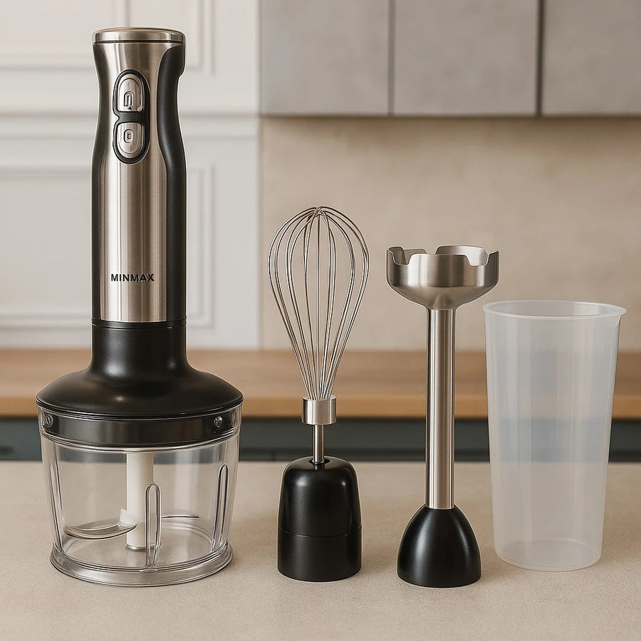 MINMAX 4 in 1 Stainless Steel Hand Blender 800W