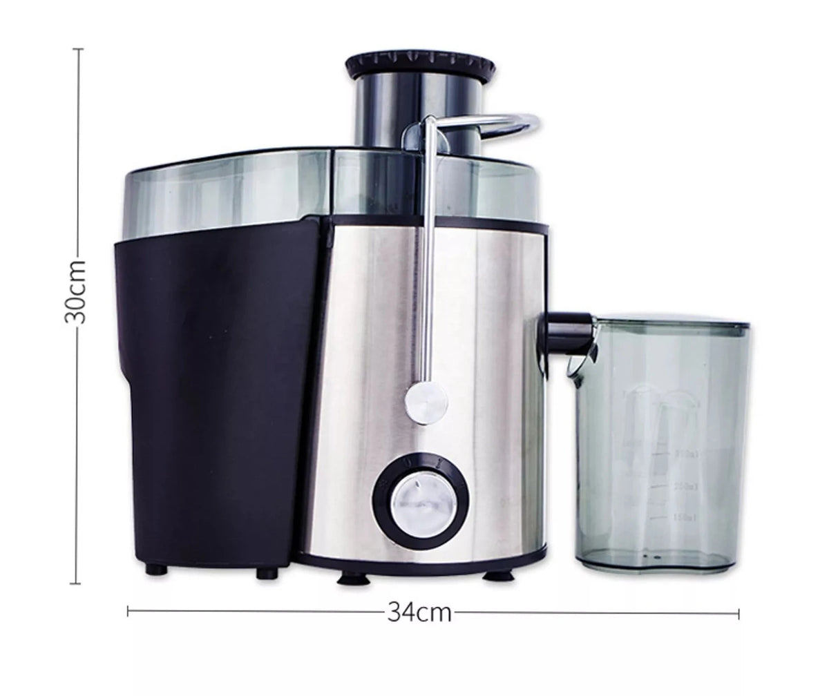 AICOOK Electric Juicer Machine 600W Stainless Steel Juice Extractor 65mm Wide Feed Chute Home Kitchen Fruit Vegetable Juicer