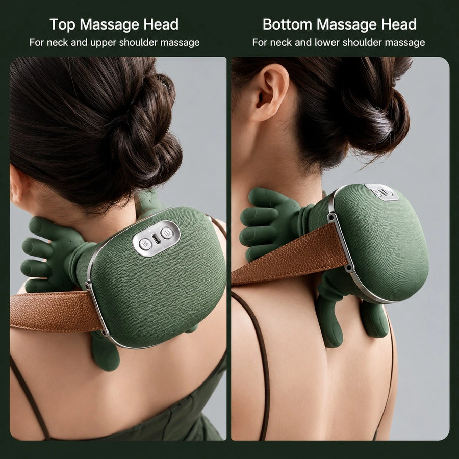Portable Shoulder And Neck Massager Hot Compress Gear Switching Relaxation Device FH 670