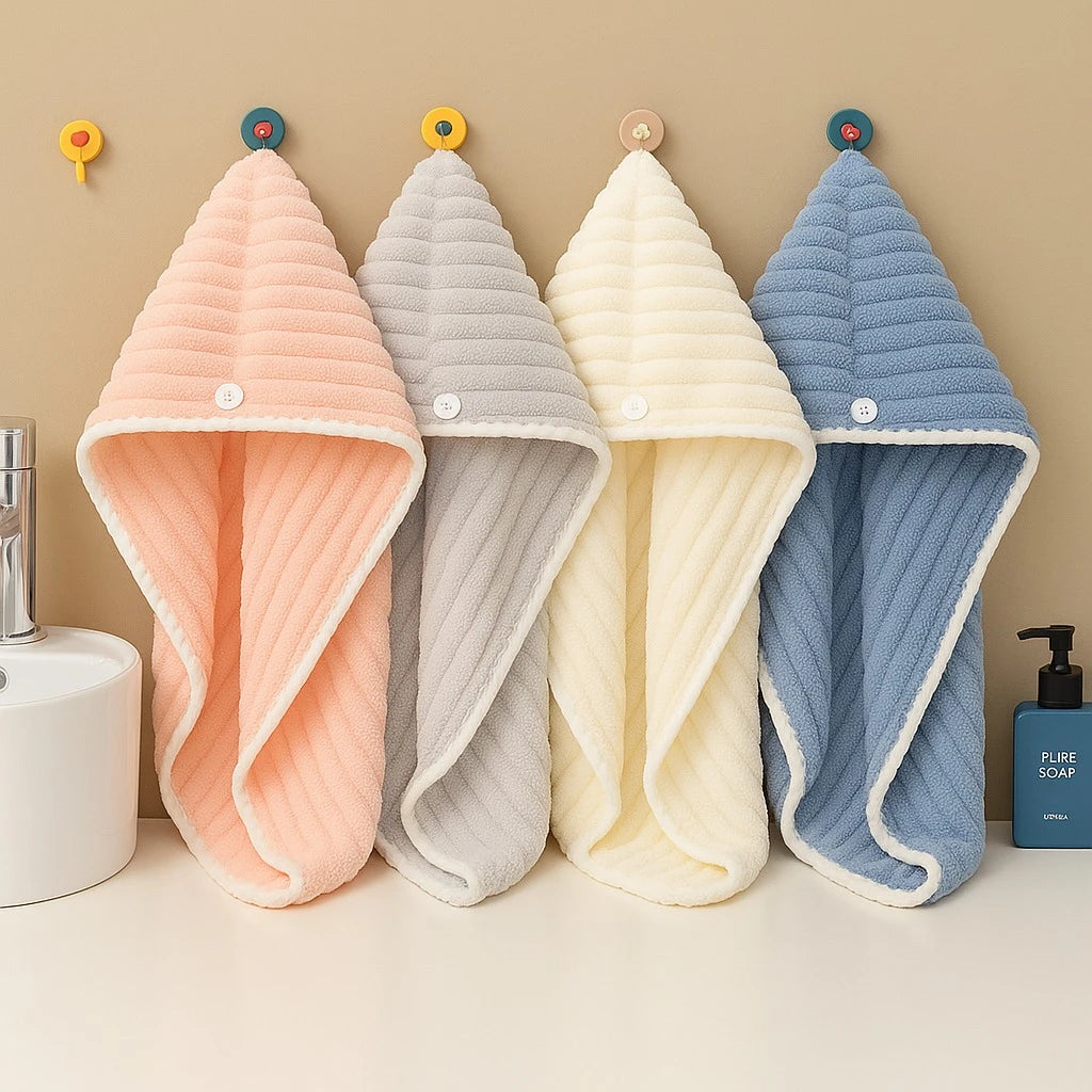 Hooded Microfiber Hair Towel hair styler