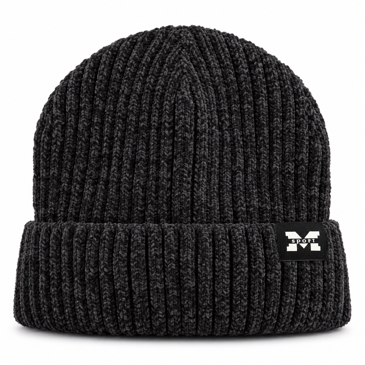 M Sport Ribbed Knitted Winter Beanie Hat