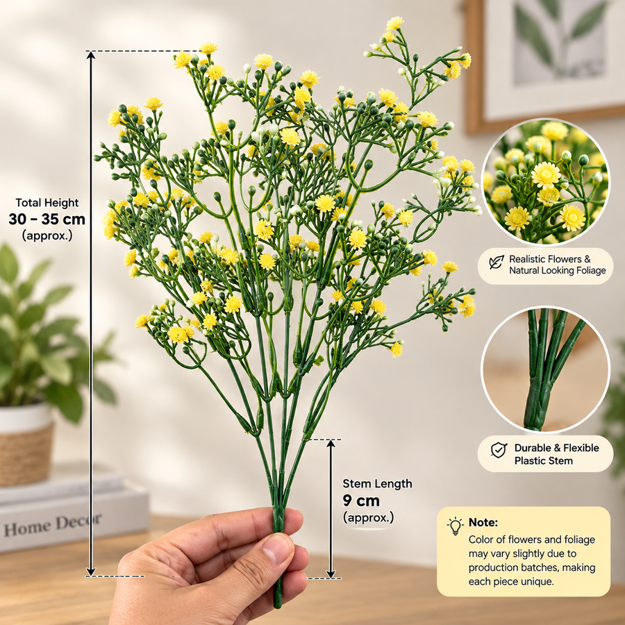 Artificial Mini Daisy Flower Stem 30–35 cm