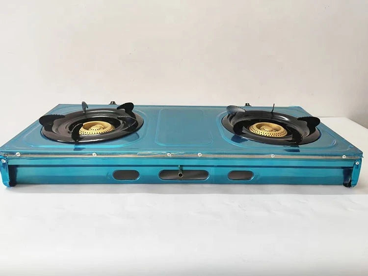 Outdoor Gas Cooker Easy Safe Portable 2 Eyes Burner Stainless Steel Cooking Stove - Image 5