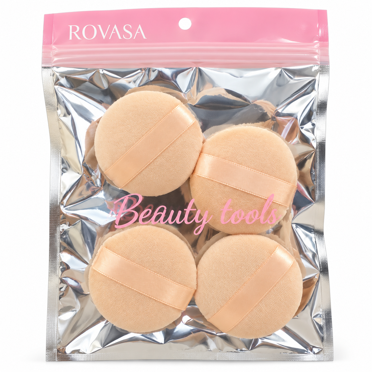 Round Makeup Powder Puffs Set of 4