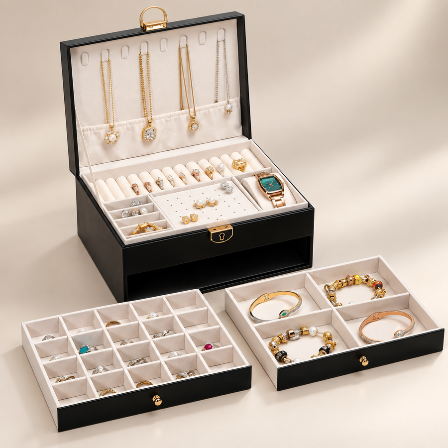 Multi Layer Jewelry Organizer Box