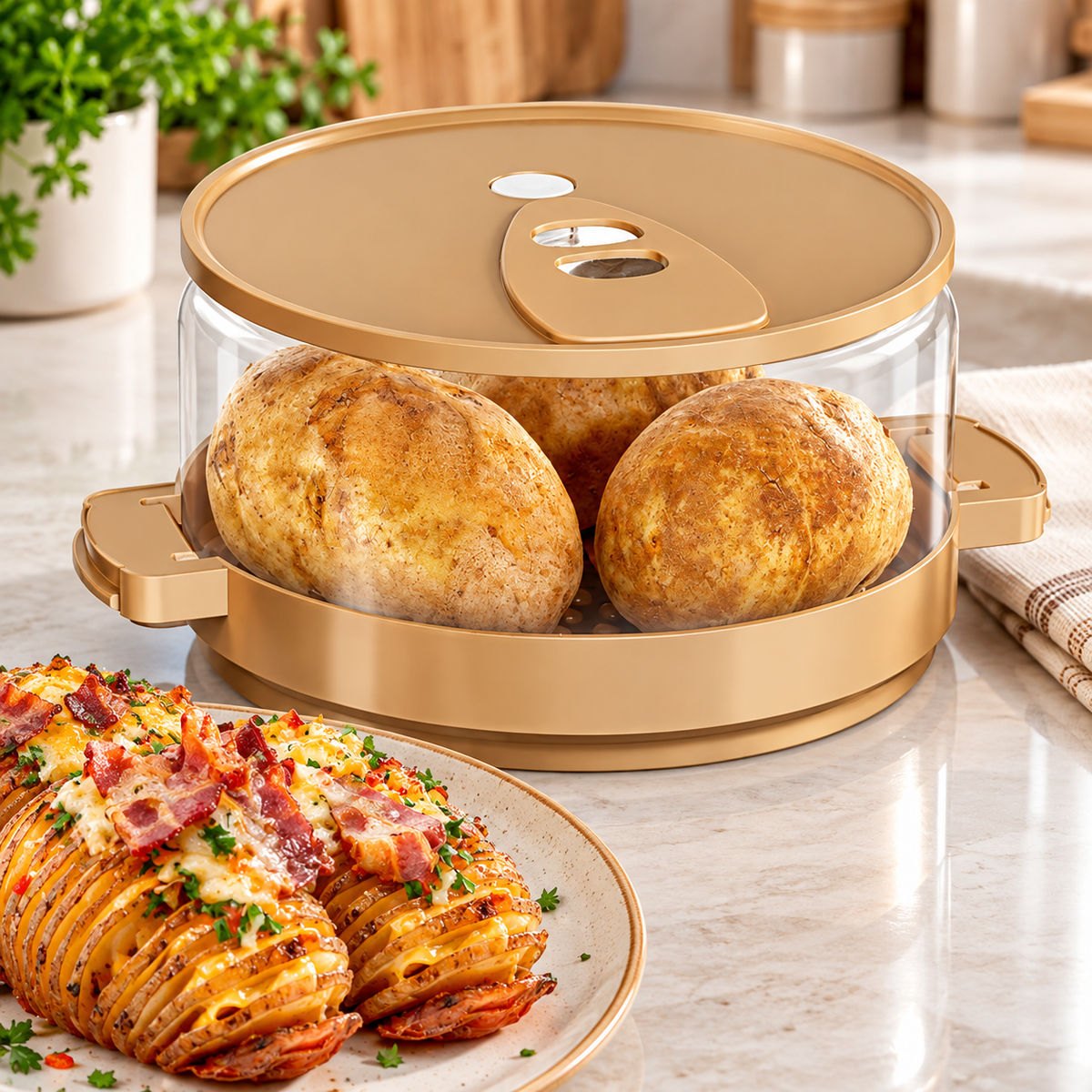 Microwave Potato Steamer Container