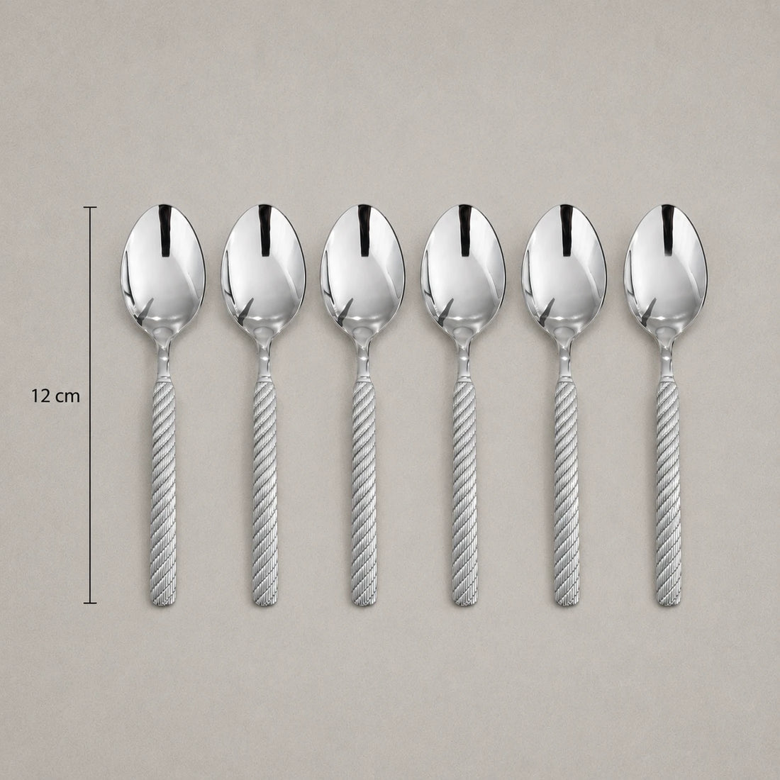 Small Spoon Set of 6 Stainless Steel Dessert Tea Coffee Spoons