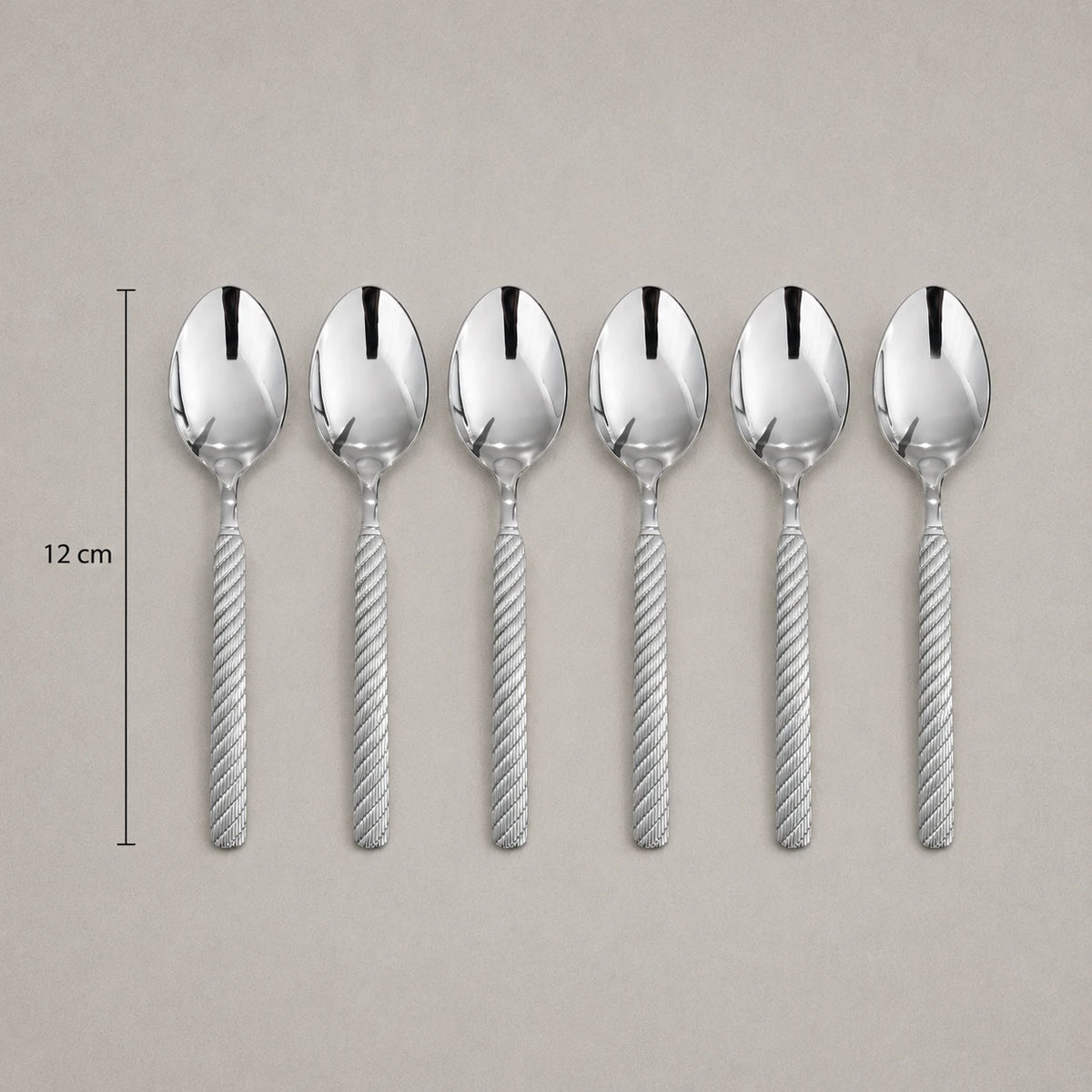 Small Spoon Set of 6 Stainless Steel Dessert Tea Coffee Spoons