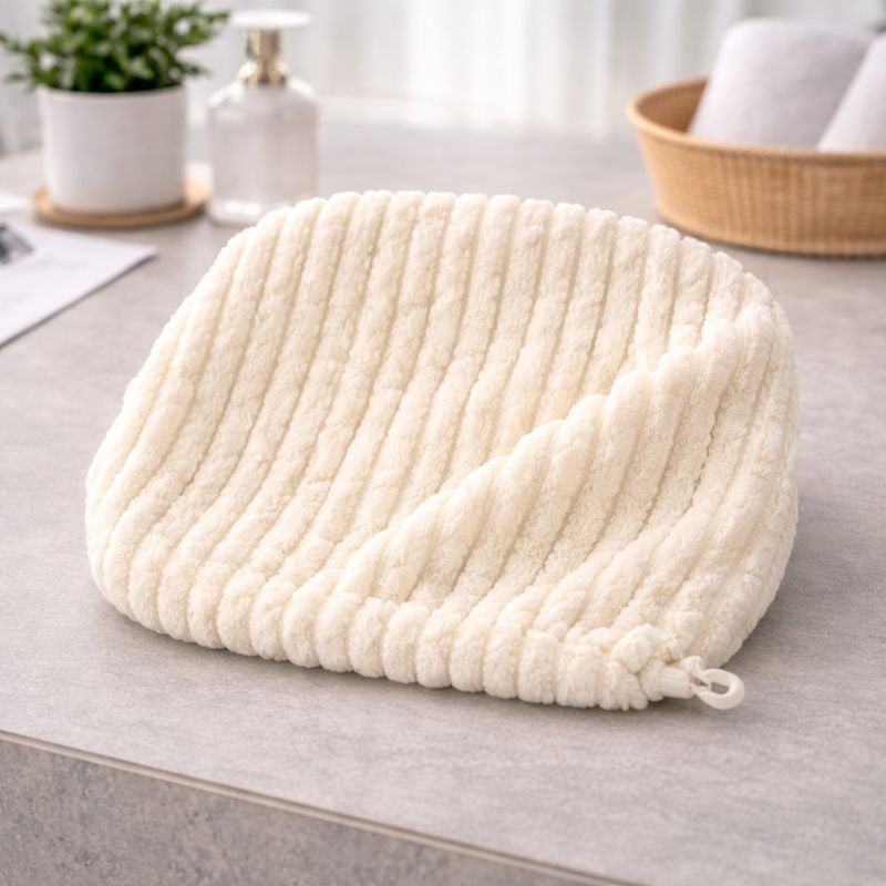 Thin Stripes Cotton Dry Hair Travel Cap Soft Absorbent Hair Wrap Shower Bath Hair Towel hair styler
