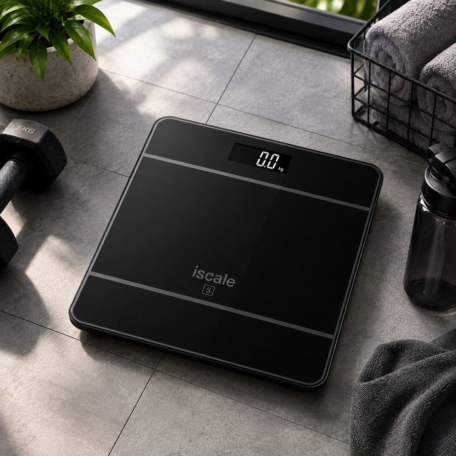 Electronic Digital Body Weight Scale 180 kg High Precision LCD Display with Automatic Step On Activation – Black