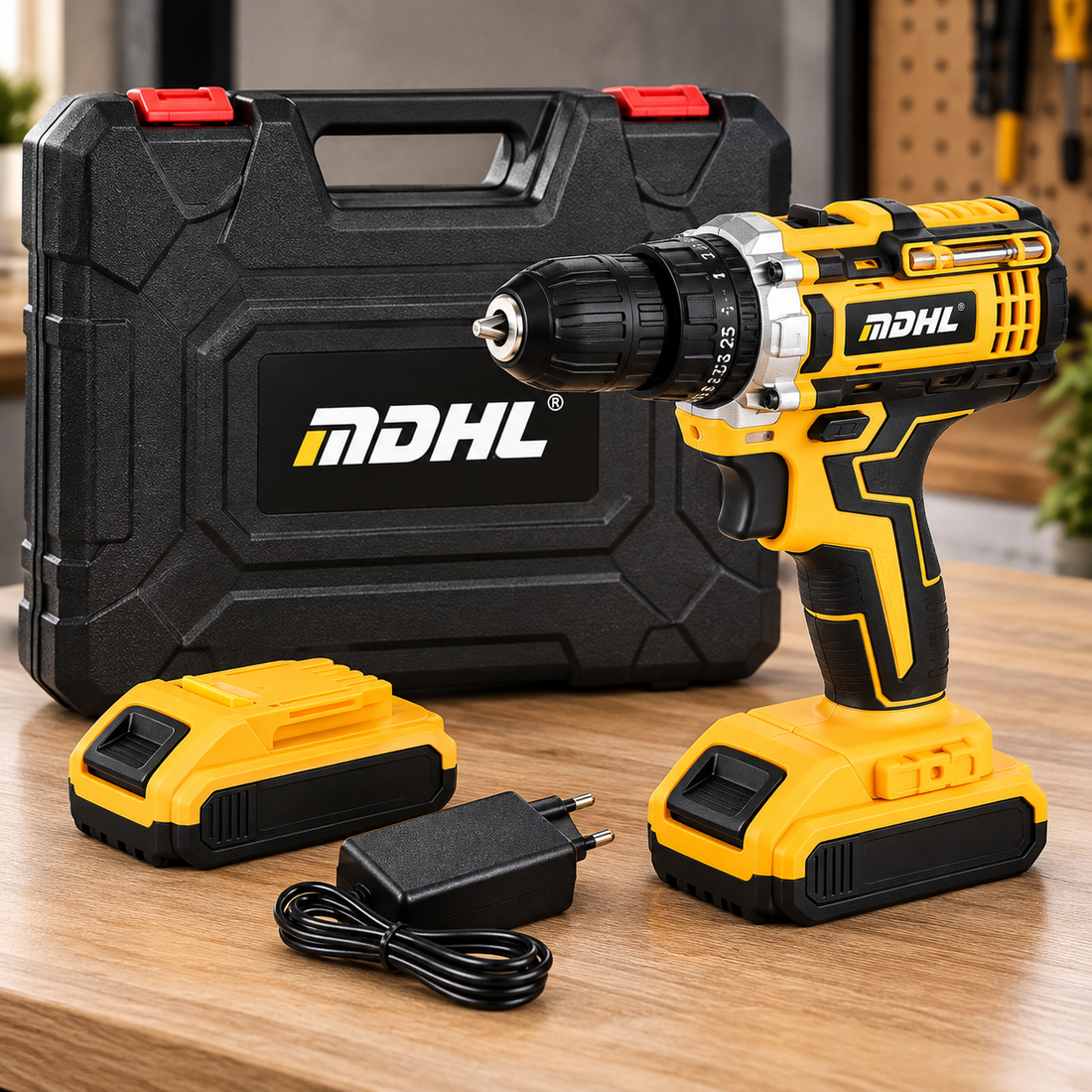 MDHL Cordless Rechargeable Drill Set