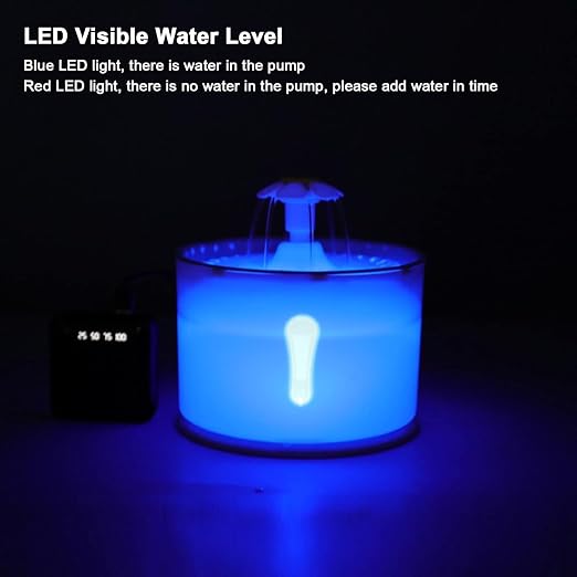 2.4 L Filtered Drinking Fountain for Pets