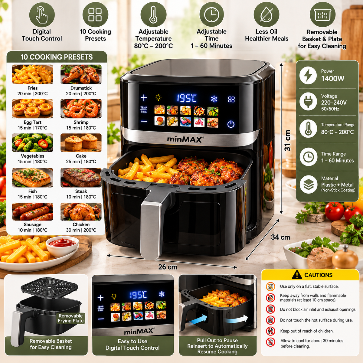 minMAX 7L Digital Air Fryer