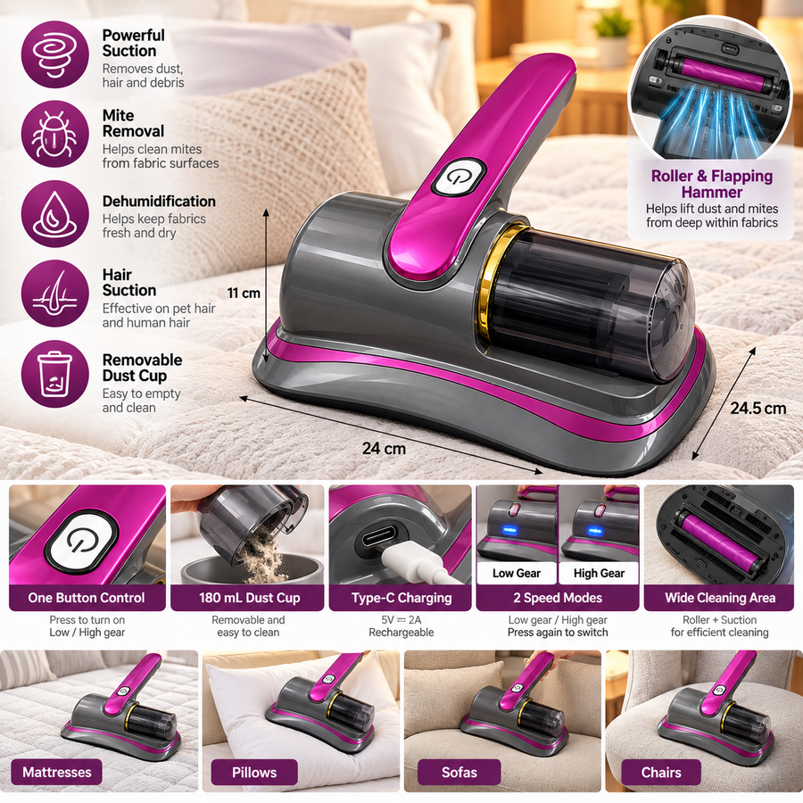 Cordless Mite Removal Vacuum Cleaner 100W