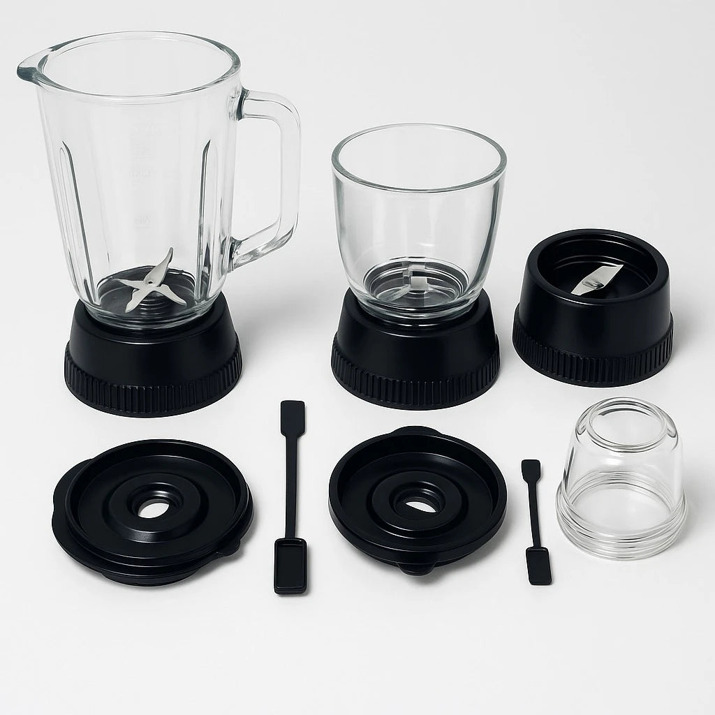 4 in 1 1800W Juicer Blender Grinder and Chopper Machine with Glass Jars