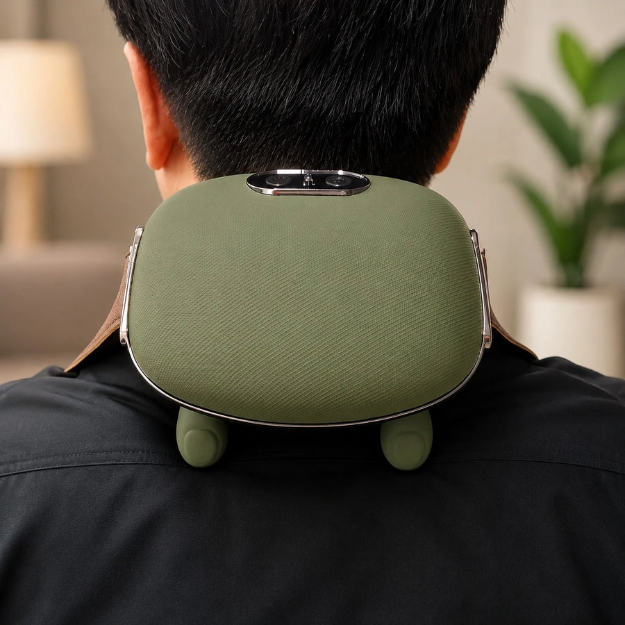 Portable Shoulder And Neck Massager Hot Compress Gear Switching Relaxation Device FH 670