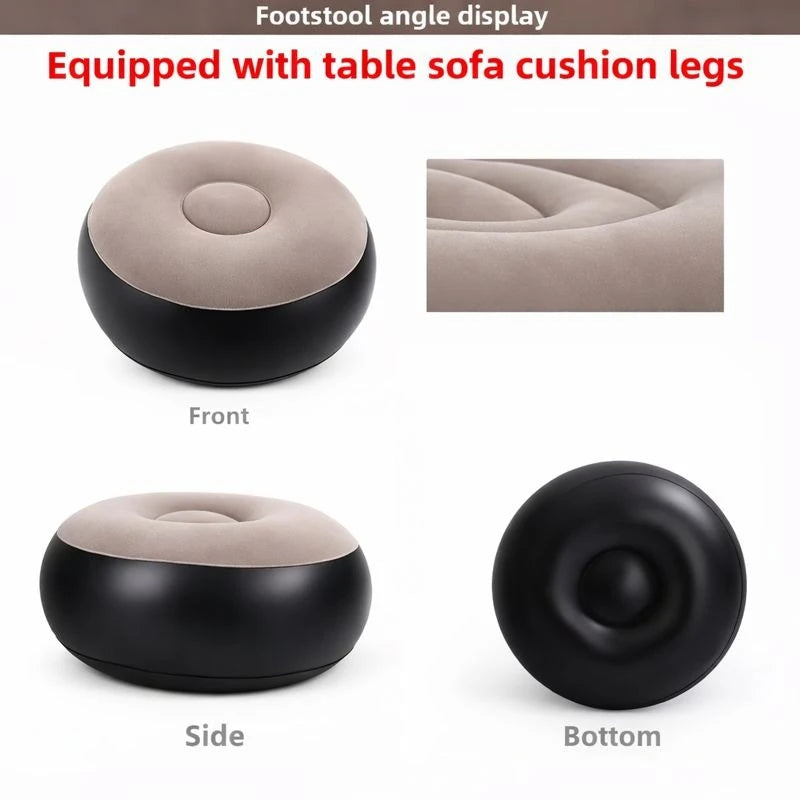 Inflatable Single Sofa Chair with Ottoman – Portable Air Lounge Chair, Indoor & Outdoor Relaxing Seat - Image 8
