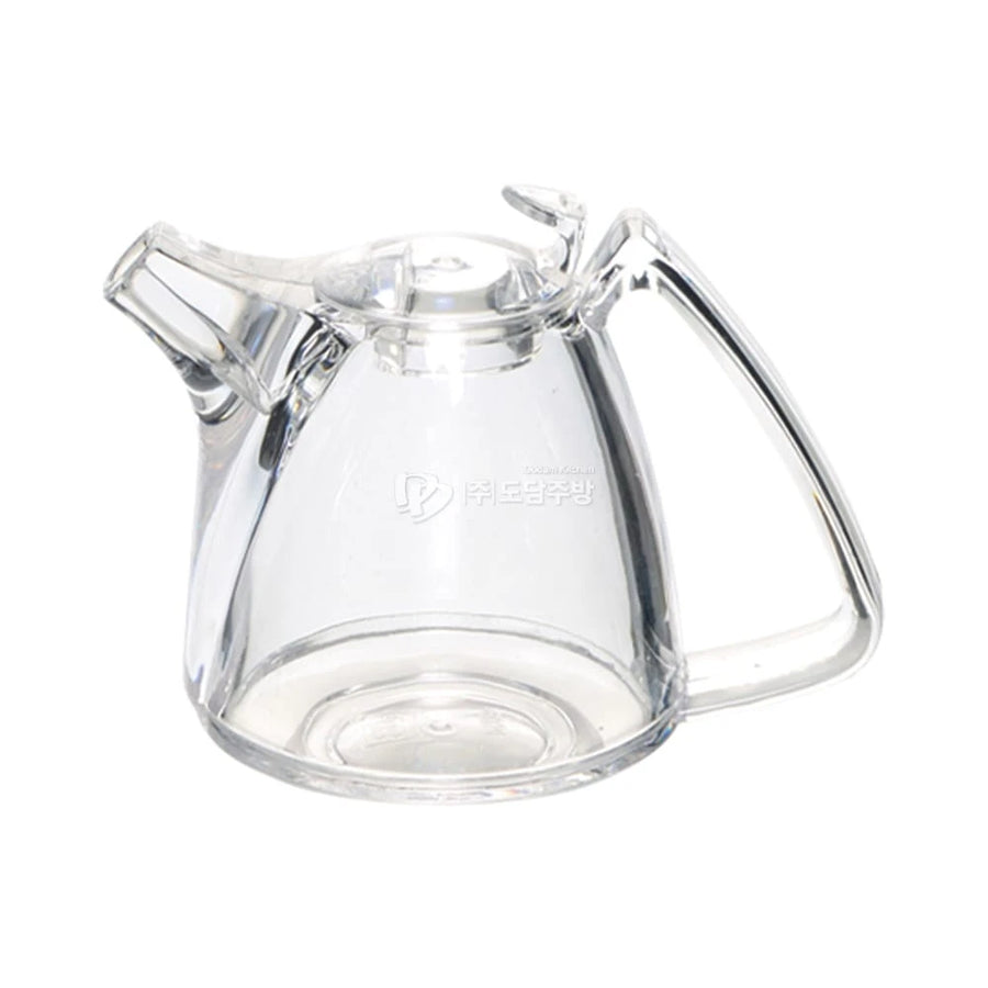 200ml Acrylic Oil and Vinegar Dispenser with Precision Pour Spout for Kitchen Cooking and Serving