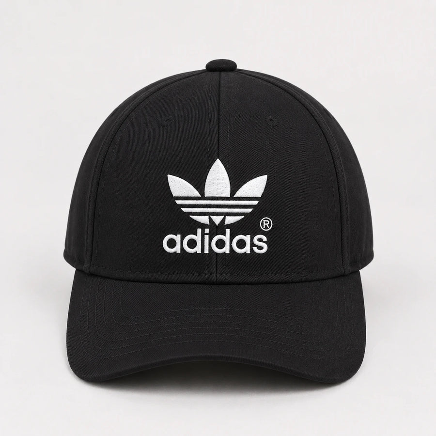 Adidas Style Polyester Baseball Cap for Men and Women Adjustable Casual Sports Cap