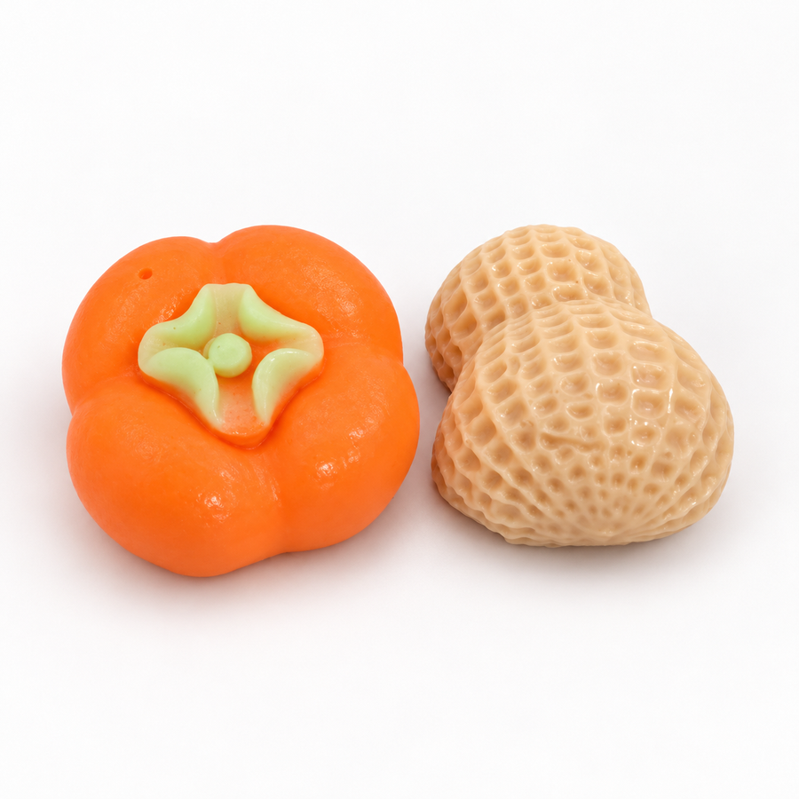 Mini Pumpkin & Peanut Sticky Squishy Toy