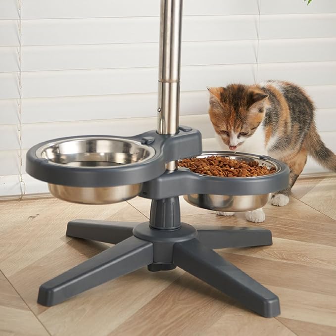 Adjustable Elevated Pet Bowl Stand 47 x 51.5 cm