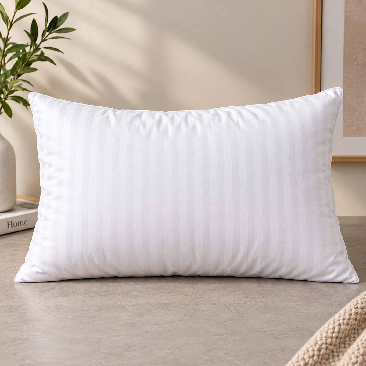 Soft Lightweight Sleeping Pillow 65 × 45 cm 700 g for Bed Sofa & Home Comfort