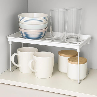 Elevated Lattice Shelf Organizer