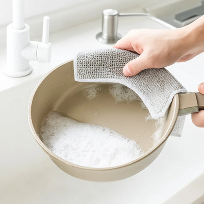 Scrubber Set, 3 Round+3 Square Mesh Pads