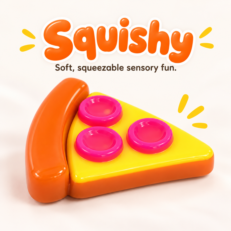 Pizza Slice Shaped Squishy Toy