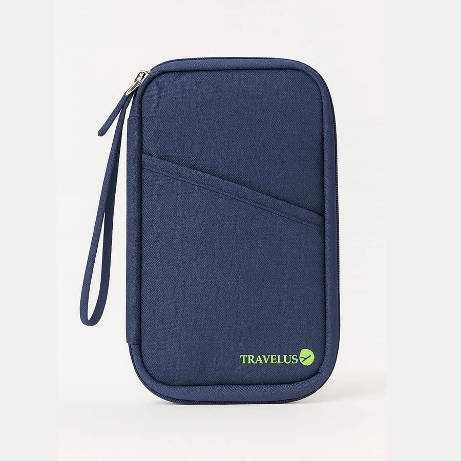 Travelus Travel Document Organizer Passport Holder Wallet Zipper Travel Wallet Card Holder Phone Storage Travel Pouch