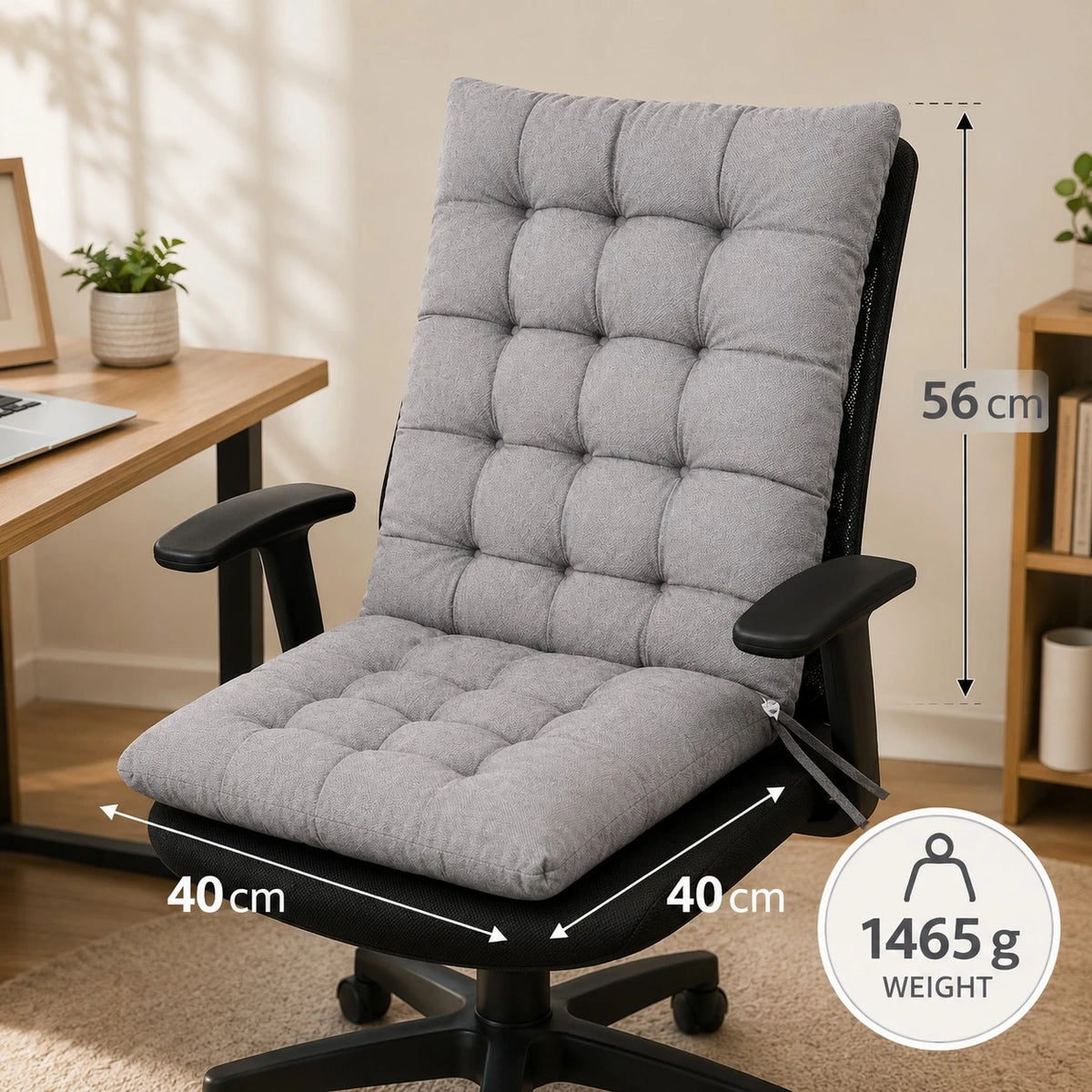 Floor Chair Cushion Tufted Seat Pad Back Support Floor Seating Cushion Tatami Meditation Chair Cushion 96 × 40 cm - Image 5