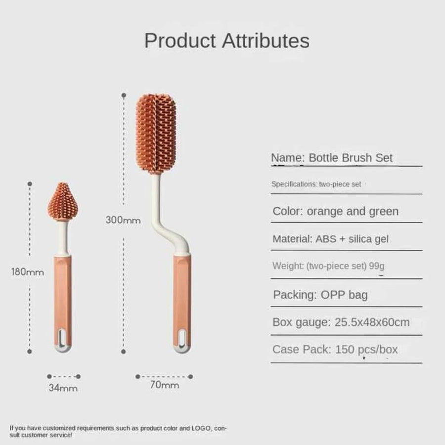 Silicone Bottle Brush Set