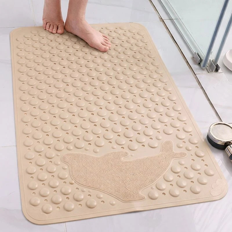 Non-Slip Shower & Bathtub Bath Mat with Suction Cups, Drain Holes & Massage Texture – Bathroom Safety Mat (70 × 34 cm) - Image 7