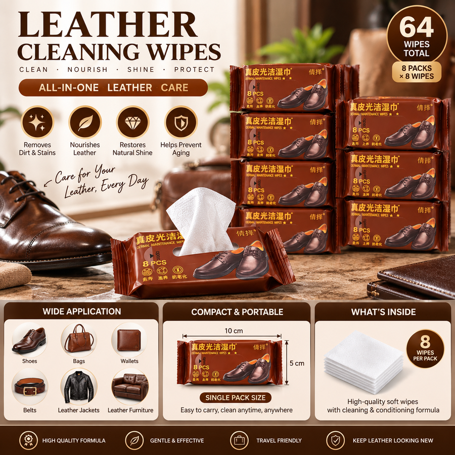 Everyday Cleaning Wipes for Leather and Regular Shoes