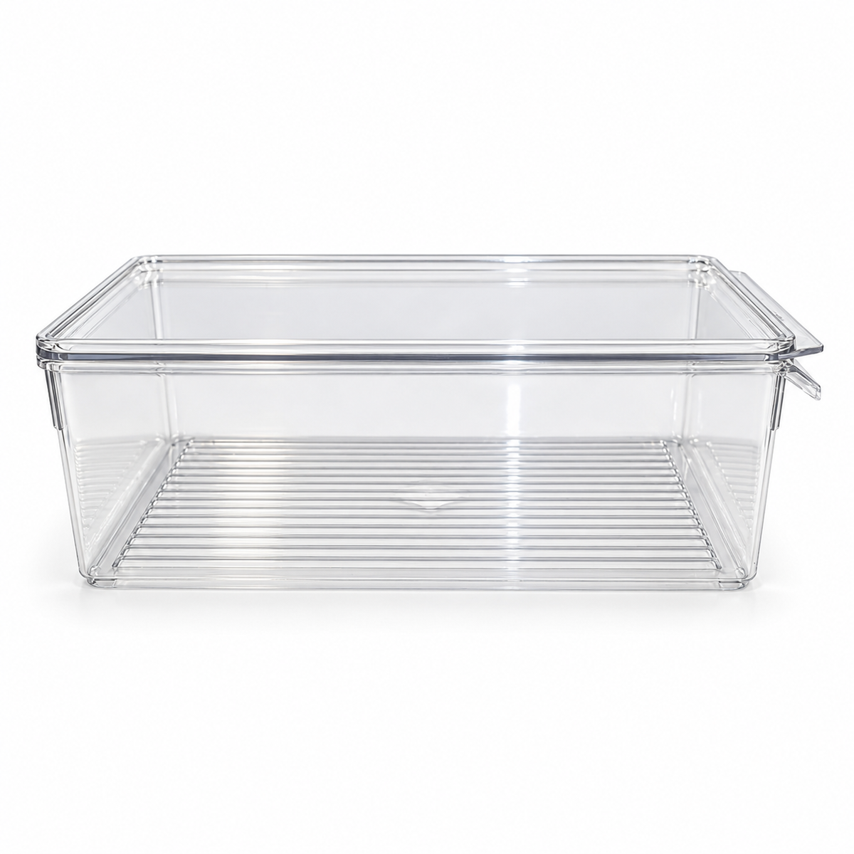 Transparent Refrigerator Storage Box with Lid