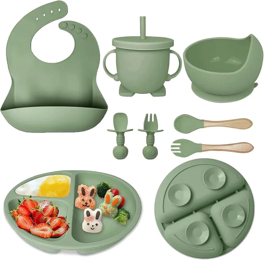8 Pieces Baby Feeding Set