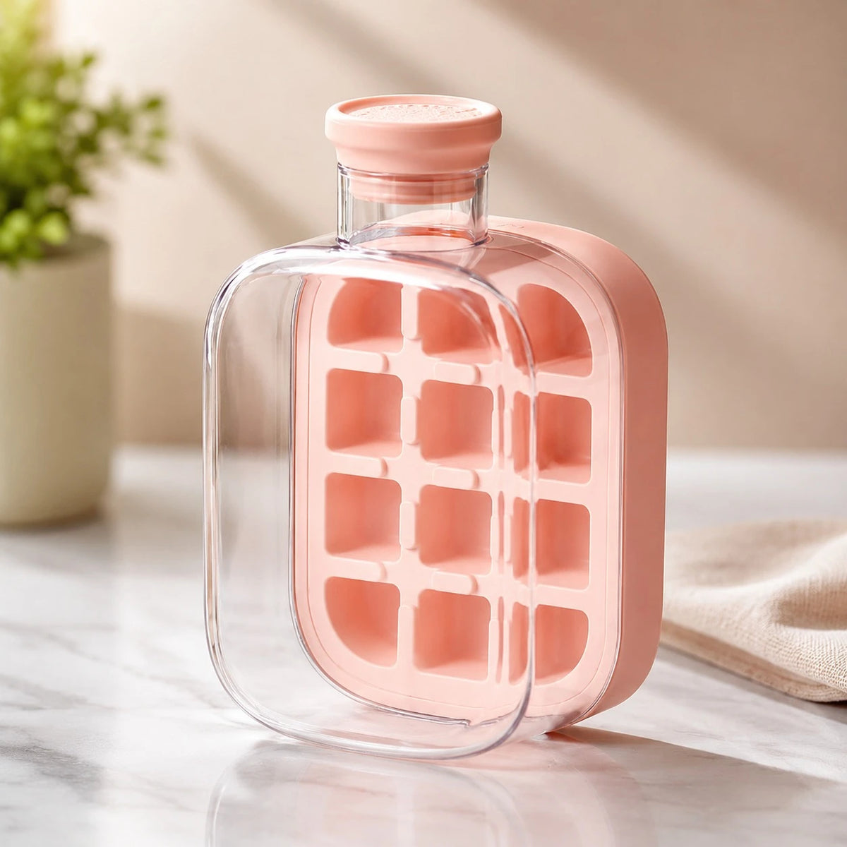 Portable Ice Cube Bottle Water Bottle Ice Tray Fruit Ice Mold Leak Proof Travel Drink Cup Reusable Freezer Bottle - Image 6