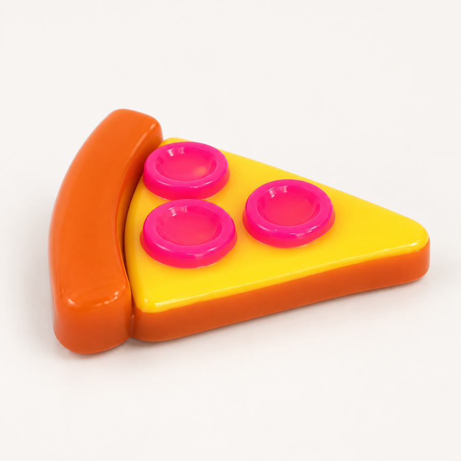 Pizza Slice Shaped Squishy Toy